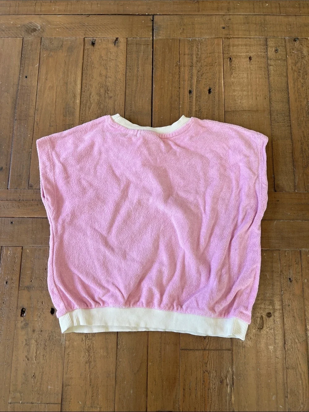 Zara pink Terrycloth boxy top and shorts set size 5 years